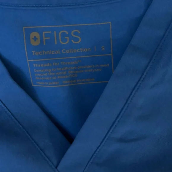 Figs Royal Blue Livingston scrub pants + Catarina scrub top - Picture 6 of 6